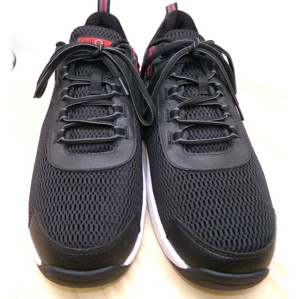 Orthofeet Edgewater 617 Shoes Mens Black Size 12 2E Sneakers Mesh Comfort